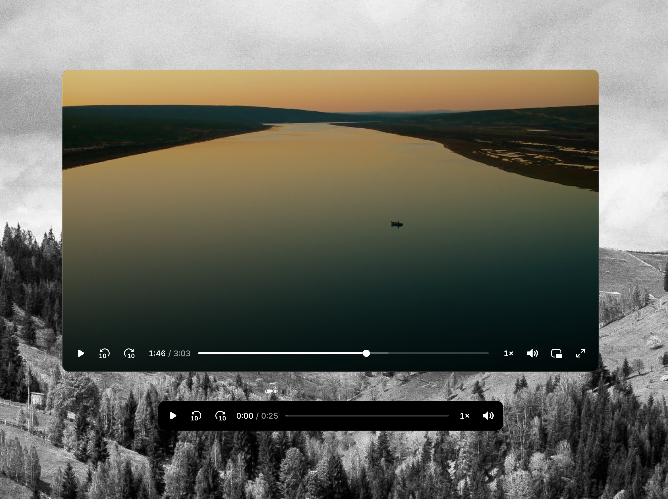 Minimal audio skin